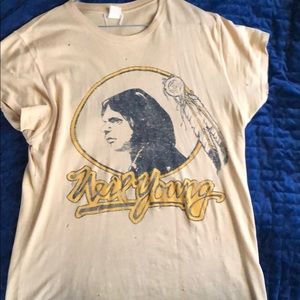 RARE MadeWorn Neil Young shirt. Small. Used